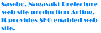 Sasebo, Nagasaki Prefecture 
web site production Acting.
It provides SEO enabled web 
site.
